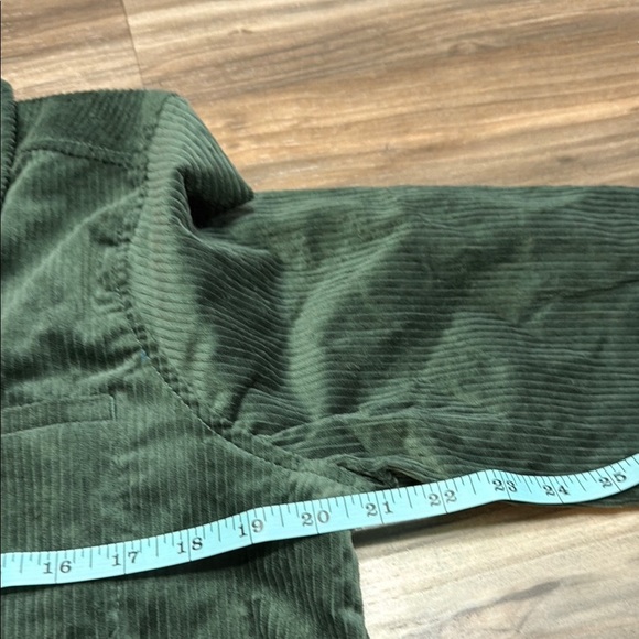 Appleseeds Jacket Womans M Petites Green Corduroy Casual Shacket Button Up NWT - Picture 8 of 10